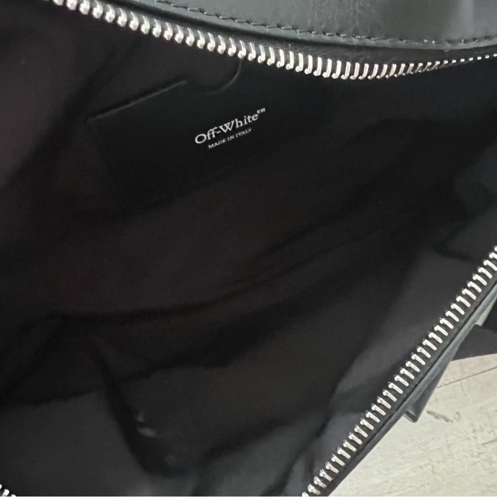 Off-White c/o Virgil AblohMen's Green Core Logo Printed Mesh Belt Bag Fanny pack - Picture 6 of 6
